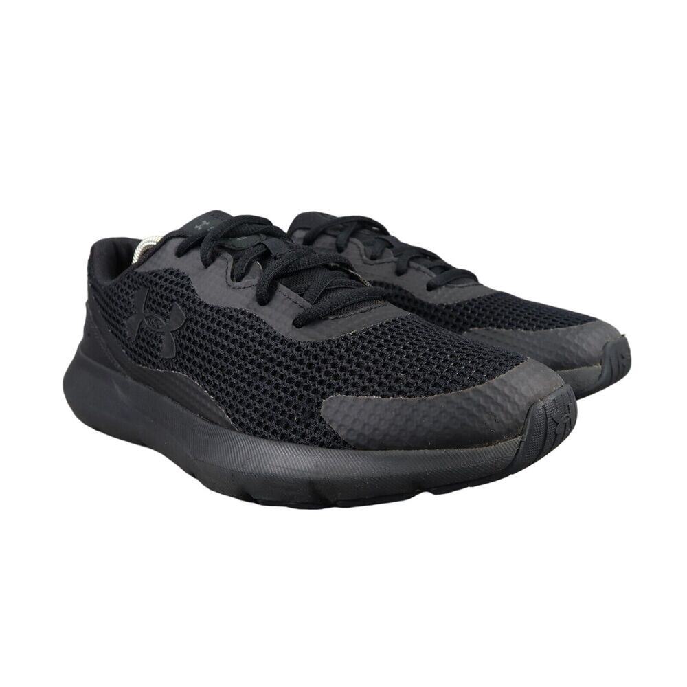 Under Armour Shoes Mens 9 Athletic Sneakers Surge Running Training Active Black